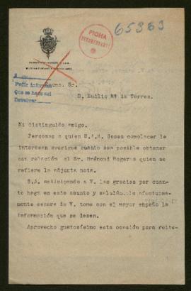 Expediente de Roger Brémond