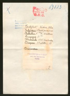 Expediente de Frédéric Félix Taillefert