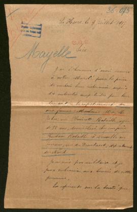 Expediente de Henriette Mayalle Bataille