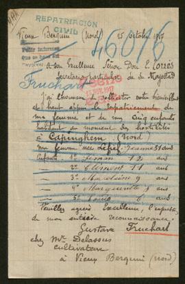 Expediente de la familia Fruchart Lefief