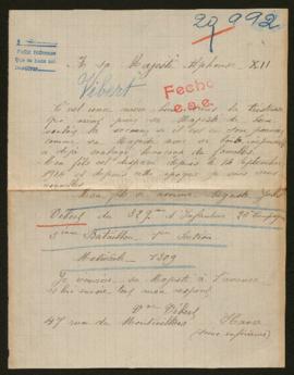 Expediente de Auguste Jules Vibert