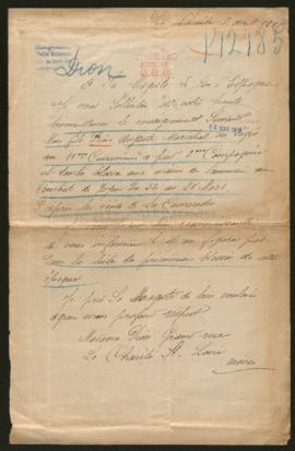 Expediente de Auguste Dion