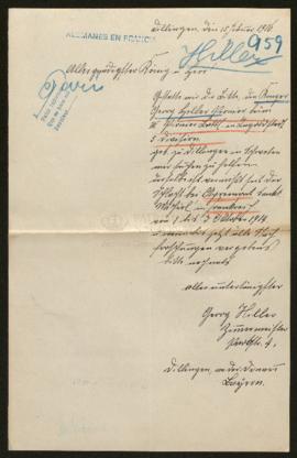 Expediente de Georg Hiller