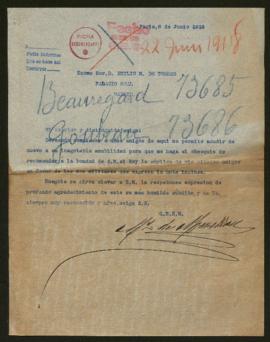 Expediente de Roger de Beauregard y Roger Goubeau