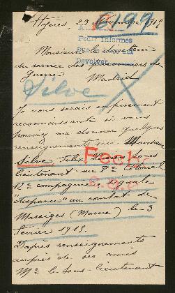 Expediente de Felix Louis Silve