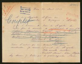 Expediente de Sylvaine Alexandrine Couplet