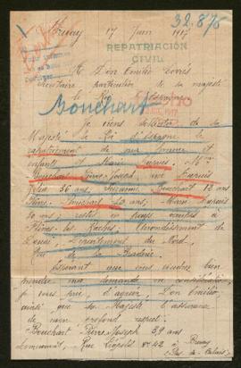 Expediente de la familia Bouchart Dupuis