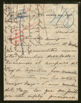 Expediente de Louis Desmet y Antoine de Lambertye