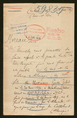 Expediente de Gaston Jules Moreau