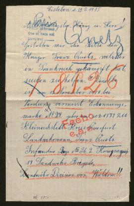 Expediente de Franz Quetz