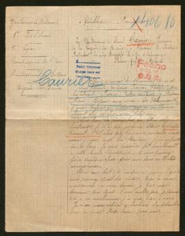 Expediente de François Adolphe Caurier