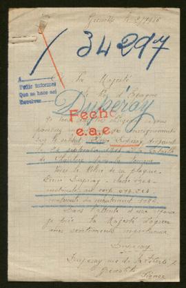 Expediente de Pierre Dupéray