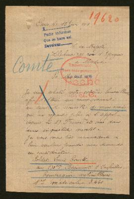 Expediente de Louis Comte