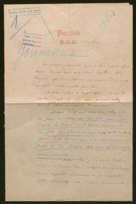 Expediente de la familia de Gaston Jouniaux