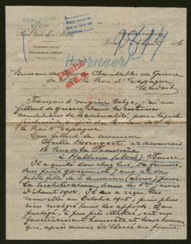 Expediente de madame Cyrille Hoornaert