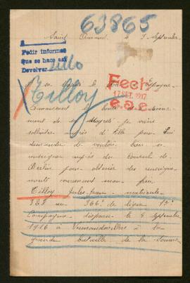 Expediente de Jules Jean Tilloy