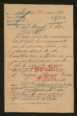 Expediente de Lèon Joseph Alexandre Paret