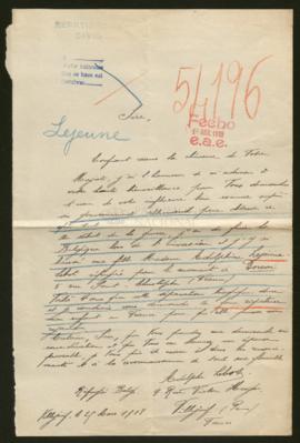 Expediente de Adolphine Lejeune Lebot