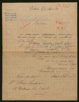 Expediente de Auguste Camille Louis Landreau