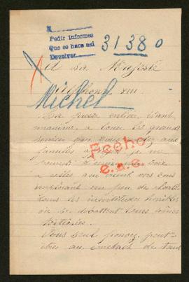 Expediente de Achille Michel