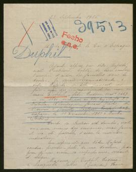 Expediente de Jean Frédéric Duphil