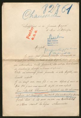 Expediente de Jean Baptiste Chaussade