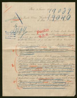 Expediente de las familias Leroy Taine, Sobrie Ghestem y Leroy Muguet