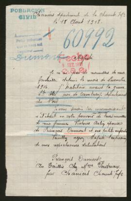 Expediente de Victoire Dumont Arlin