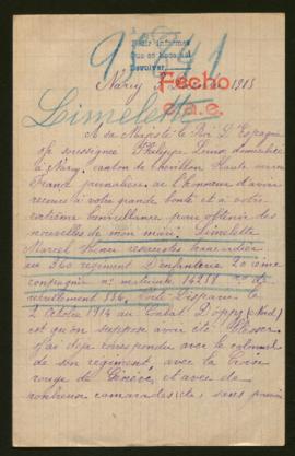 Expediente de Marcel Henri Limelette