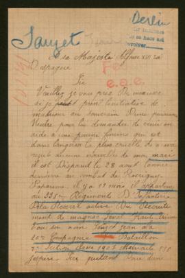 Expediente de Jean Sauzet