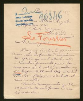 Expediente de Paul Emile Anastase Marie Le Forestier