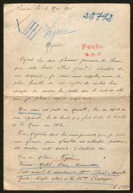 Expediente de Pierre Michel Bonnaventure Vigué