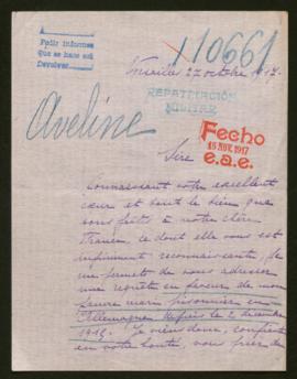 Expediente de Henry Joseph Victor Aveline
