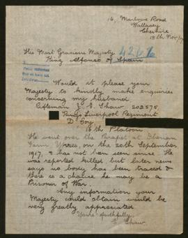 Expediente de J. E. Shaw