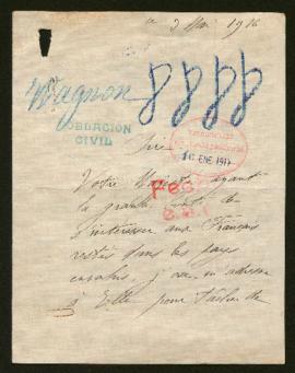 Expediente de madame André Wagnon