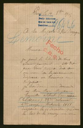 Expediente de Emile Albert Lemoine