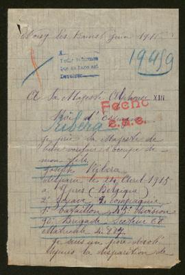 Expediente de Joseph Ribera