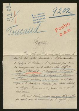 Expediente de Léon Alfred Arthur Foucaud