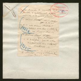 Expediente de la familia Baert Heddebaut y de Adolphine Baert y su hija