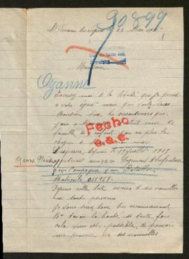 Expediente de Placide Ozanne