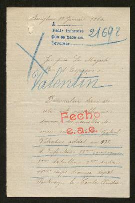 Expediente de Jules Gabriel Valentin