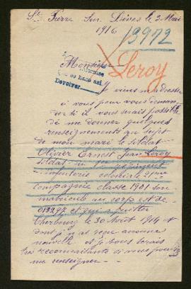 Expediente de Olivier Ernest Jean Leroy