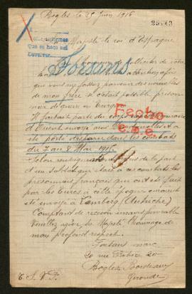 Expediente de Noël Forsans