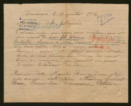 Expediente de Etiènne Lambert