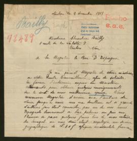 Expediente de Joseph Constant Bailly