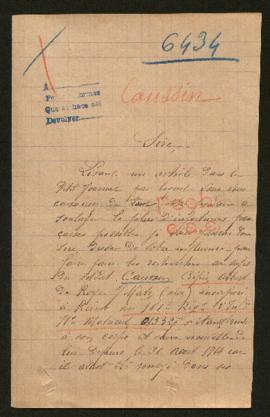 Expediente de Crepin Albert Caussin