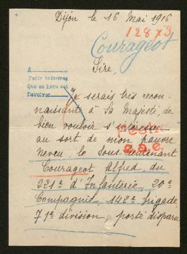 Expediente de Alfred Courageot