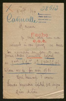 Expediente de André Carmeille