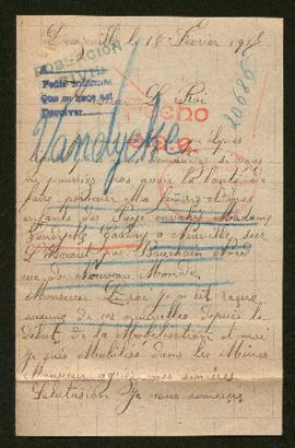 Expediente de madame Vandycke Gaudry y sus hijos