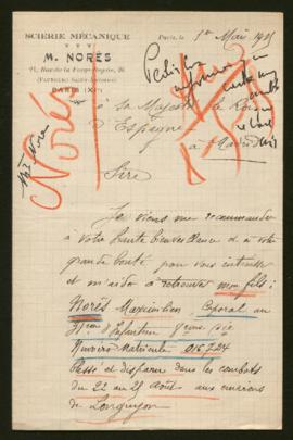 Expediente de Maximilien Norès